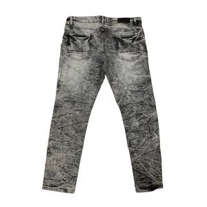Southpole Gray Acid Wash Jeans Sz 36 x 30 Streetwear Hip Hop Mens